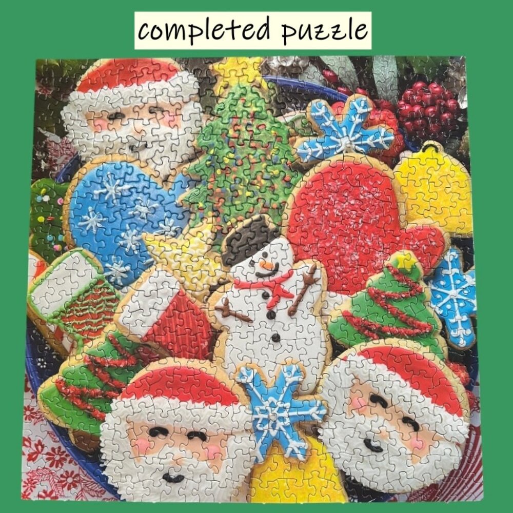 Springbok Puzzle Series Cookies and Christmas 500 Piece Santa Snowman Trees 2014